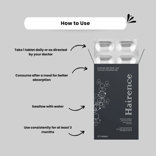 Hairence Tablet “ Advanced Hair, Skin & Nail Supplement (10 Tablets)