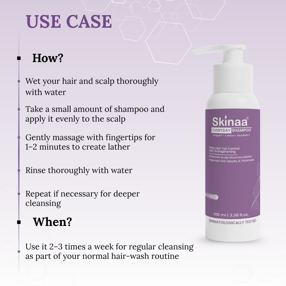 Skinaa Hair Growth Shampoo with Biotin & Procapil | Anti Hair Fall | 100ML