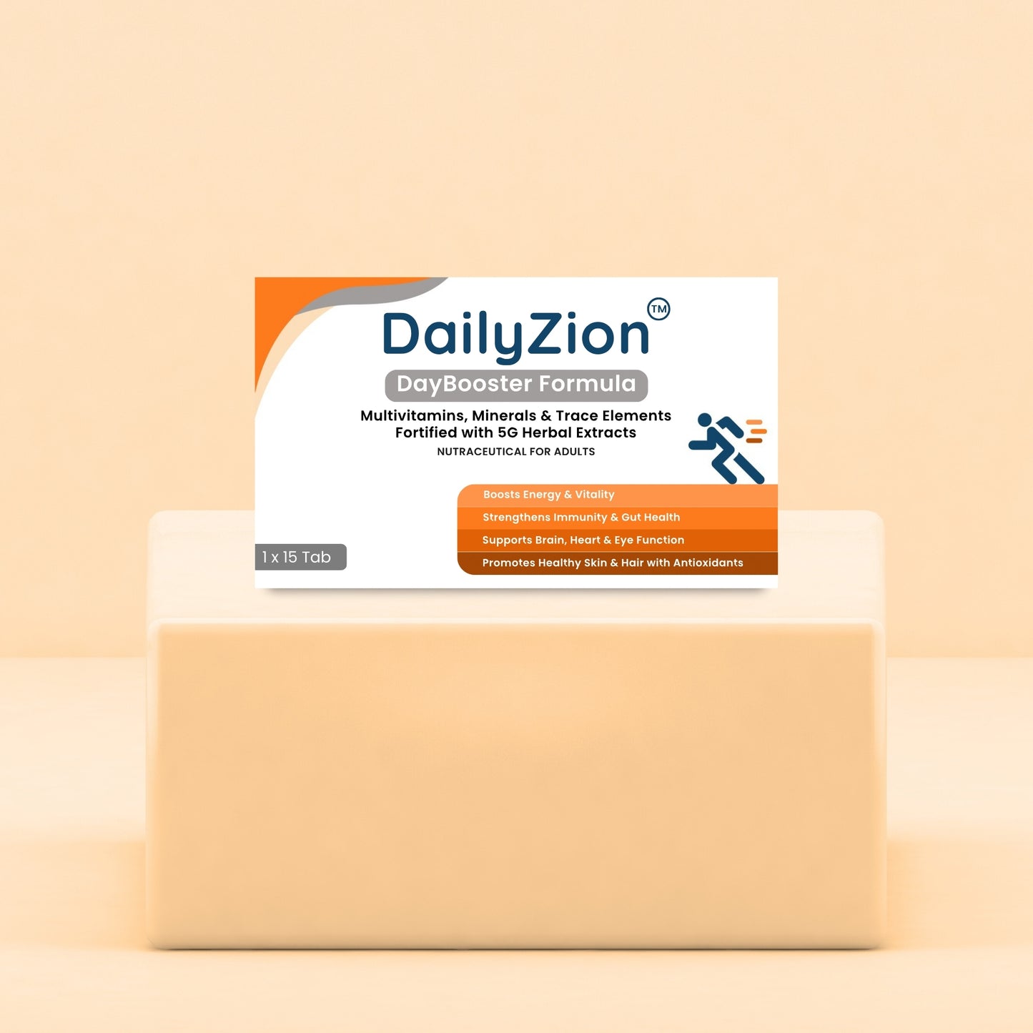 DailyZion DayBooster Multivitamin Tablets for Adults | Energy & Immunity Support | 15 Tablets
