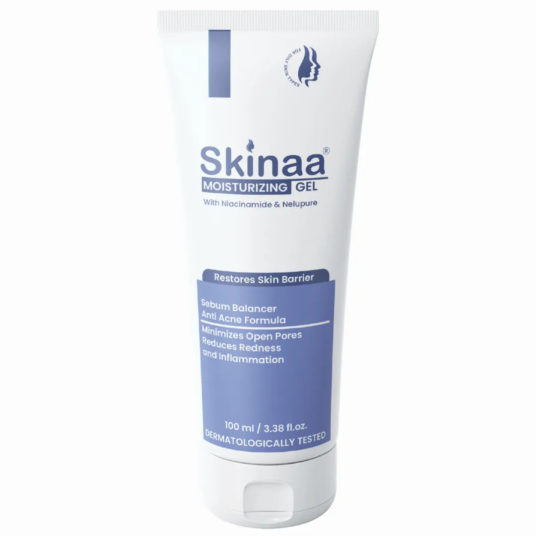 Skinaa Gel Moisturizer for Oily Skin | Niacinamide Hydrating Gel for Acne & Pore Control | 100 ml