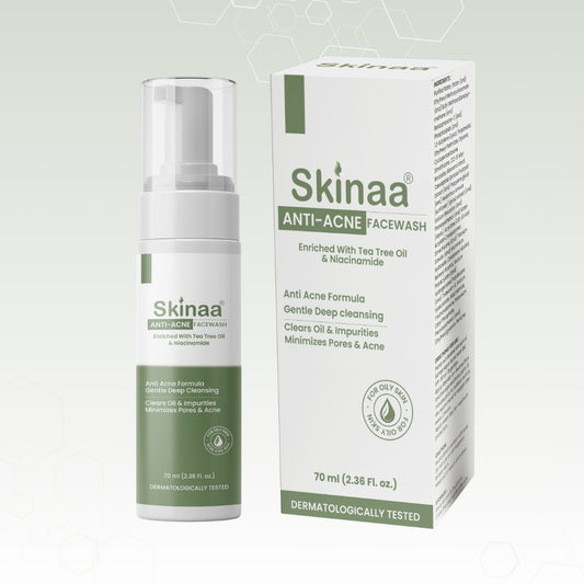 Skinaa Anti-Acne Facewash bottle and packaging on a white background