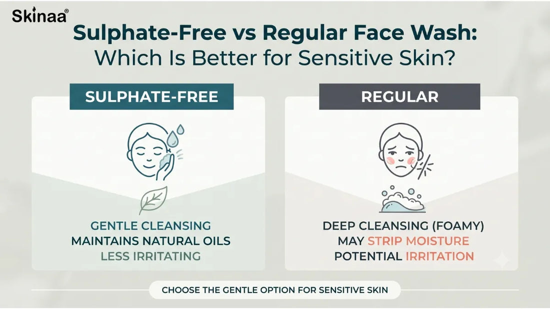 Sulphate-Free vs Regular Face Wash: Which Is Better for Sensitive Skin?