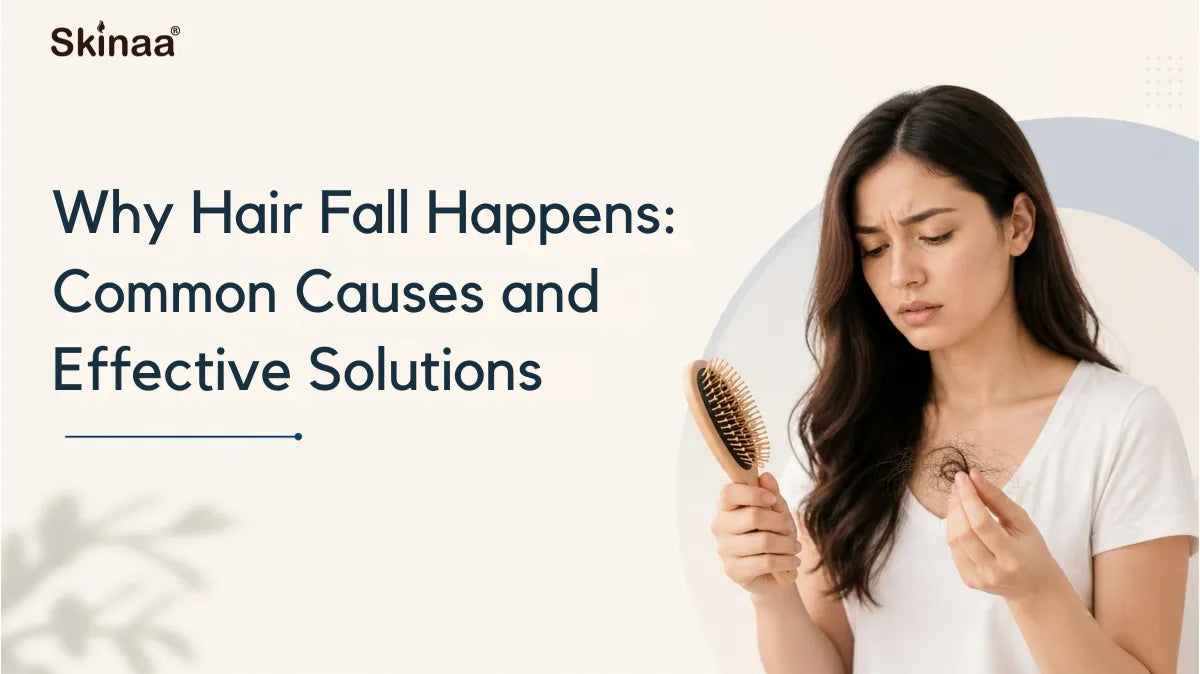 Why Hair Fall Why Hair Fall Happens: Common Causes and Effective Solutions – Skinaa