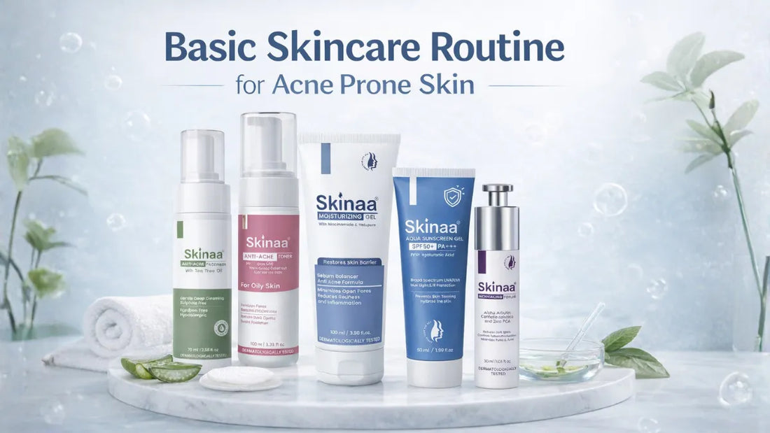 Basic Skincare Routine for Acne Prone Skin: Morning & Night Guide with Products