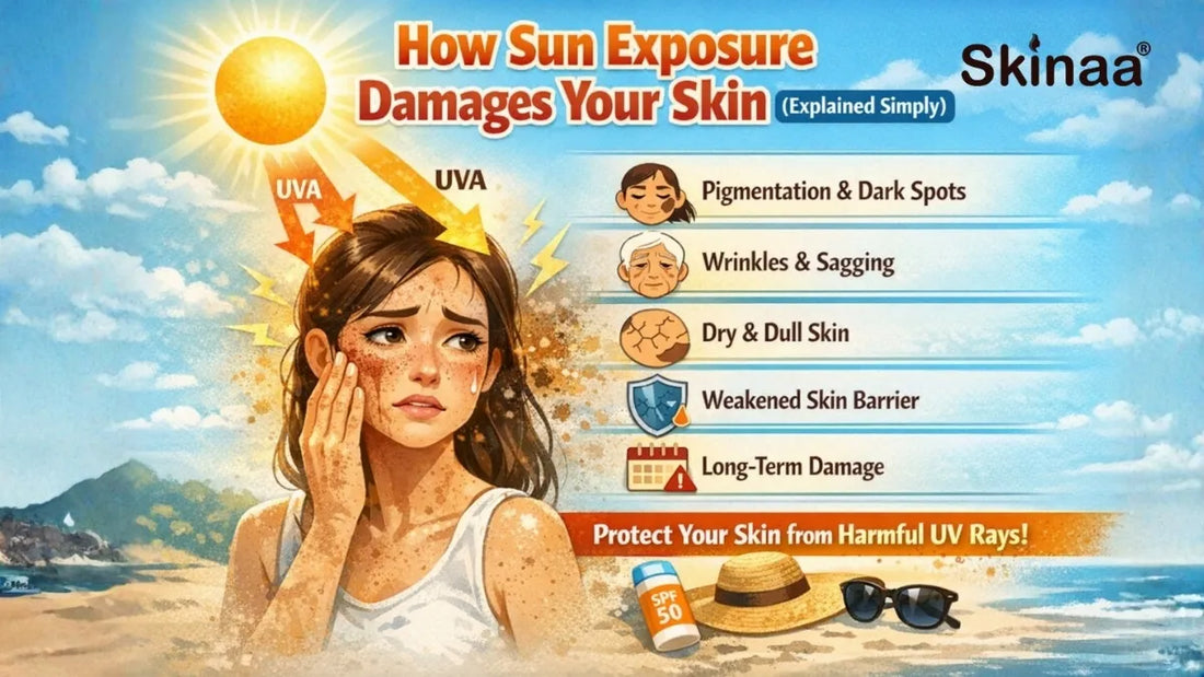 How Sun Exposure Damages Your Skin (Explained Simply)