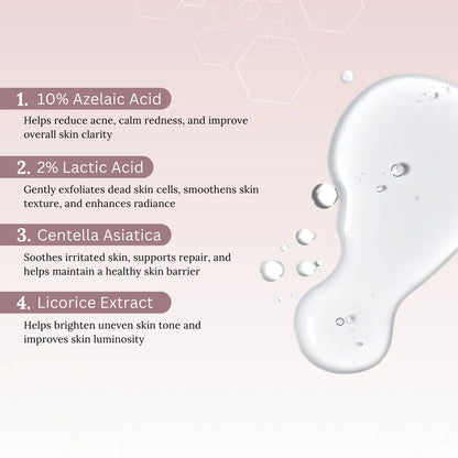 Skinaa 10% Azelaic Acid Serum | Pigmentation & Acne Control | 30 ml