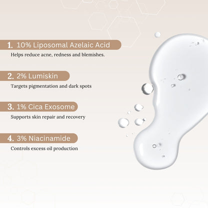 Skinaa 10% Azelaic Acid Serum | Pigmentation & Acne Control | 30 ml