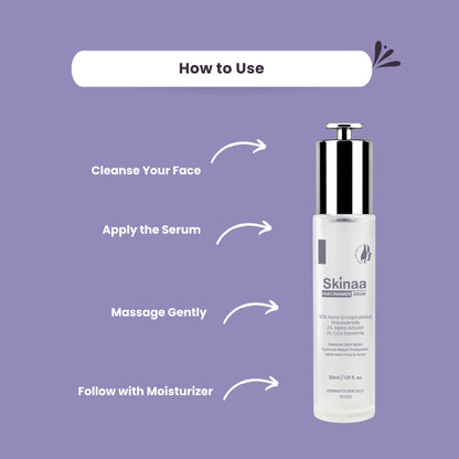 SKINAA Niacinamide Face Serum for Dark Spots, Pore Tightening, Acne, & Oil Control (30 ml)