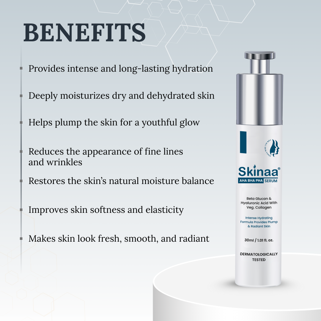 Skinaa 2% Hyaluronic Acid Serum for Deep Hydration & Plumping Face Serum | 30 ml