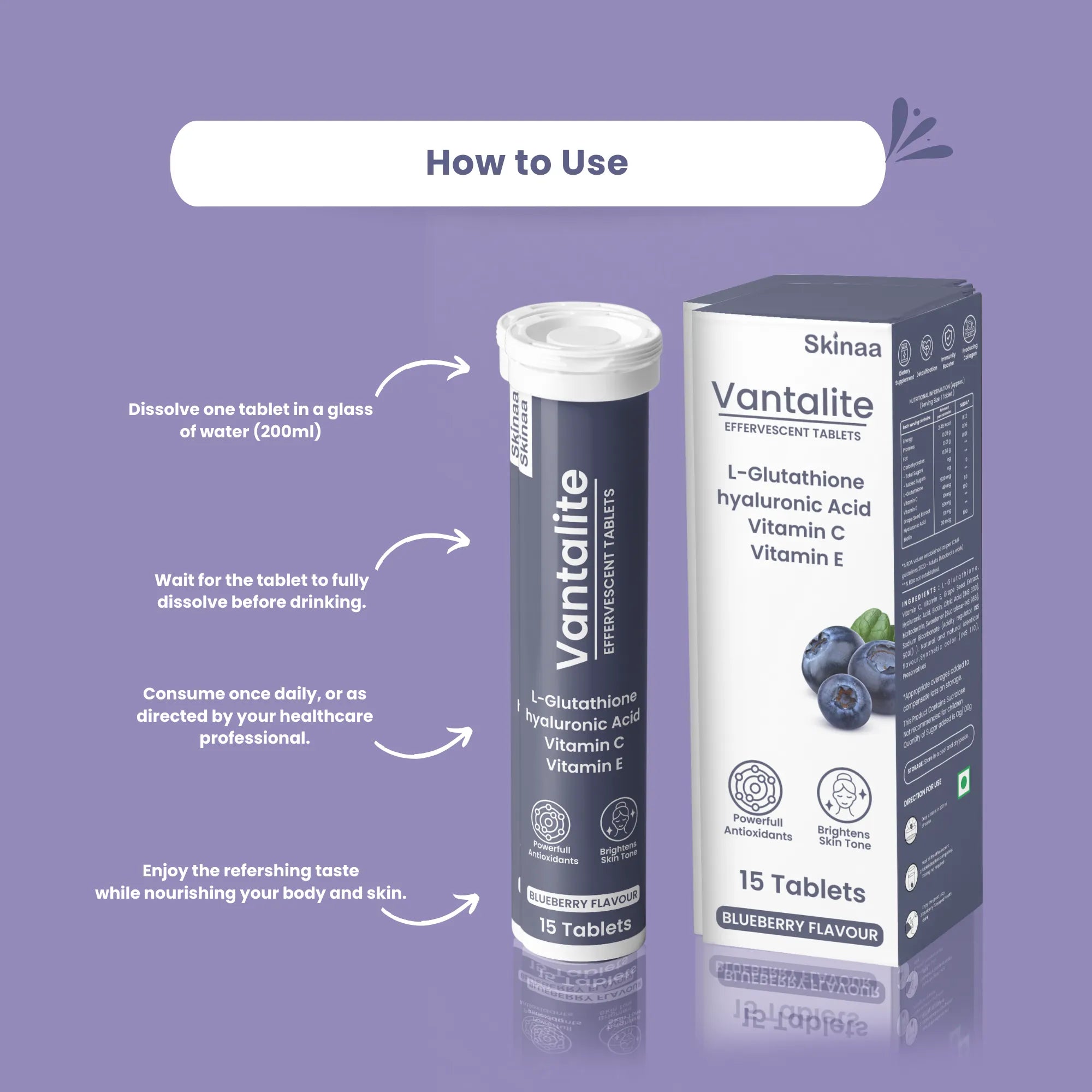 Skinaa Vantalite Effervescent Tablets
