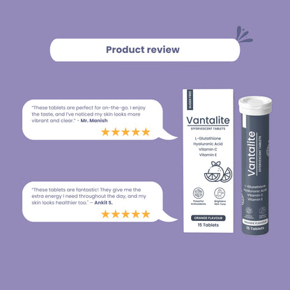 Skinaa Vantalite Effervescent Tablets – Orange Flavour | 15 Tablets