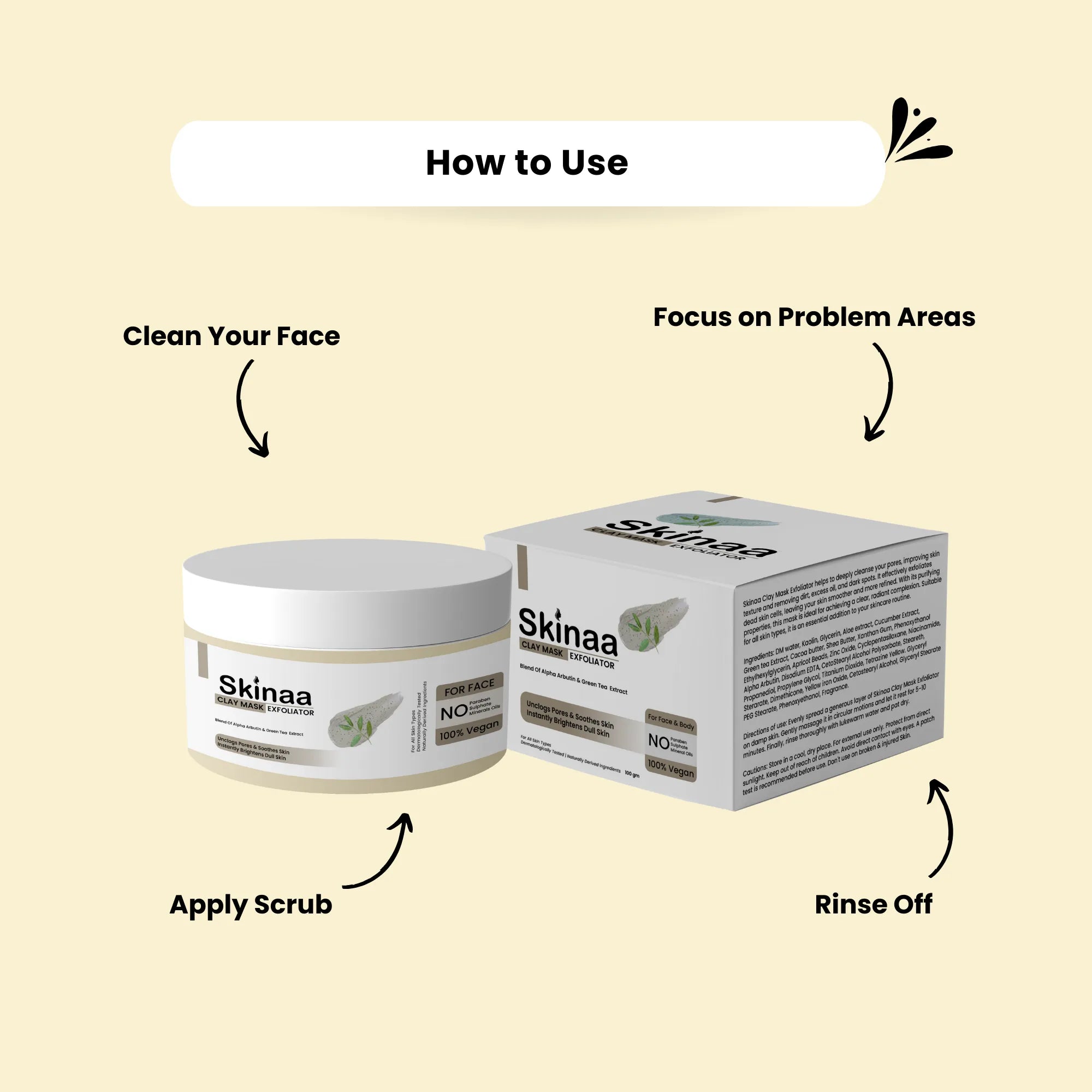 Skinaa Clay Mask Exfoliator