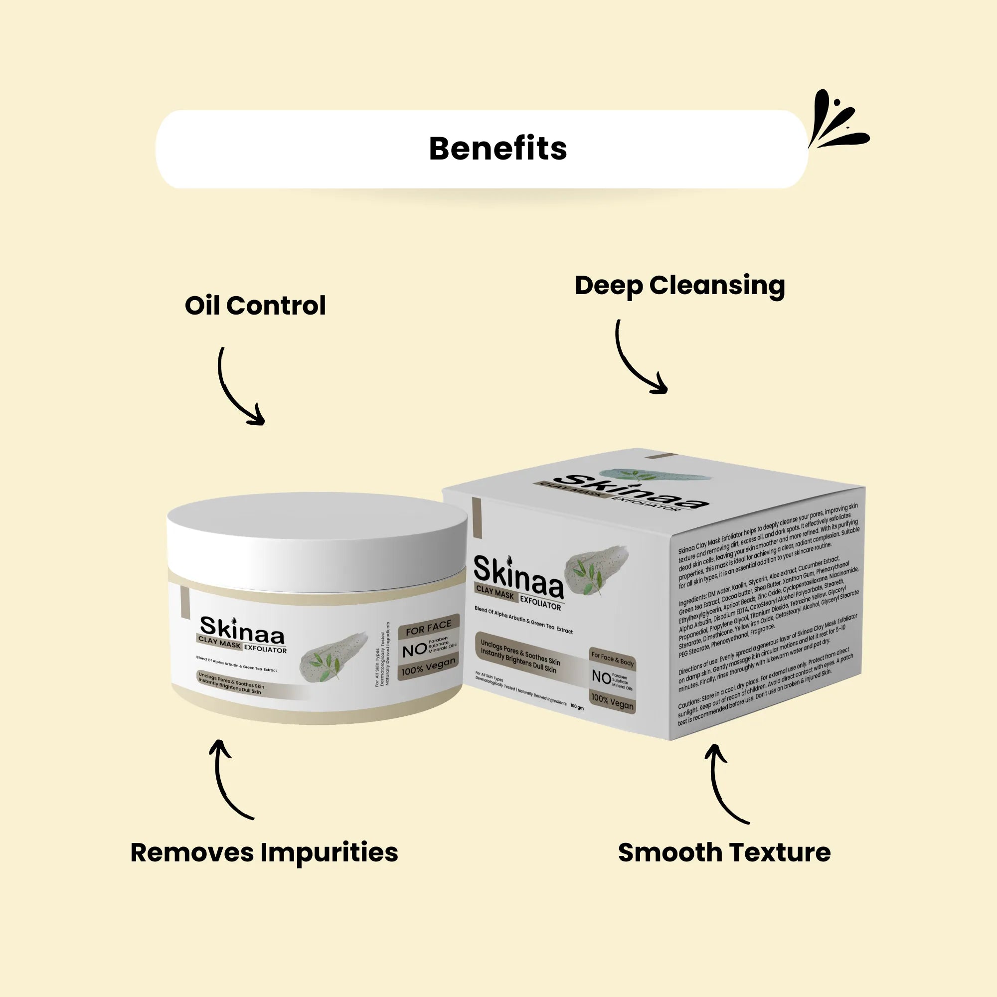 Skinaa Clay Mask Exfoliator