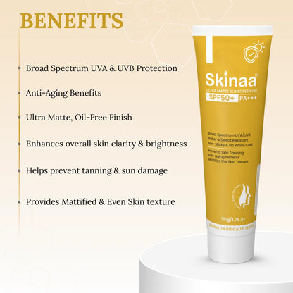 Skinaa Ultra Matte Sunscreen Spf 50+ Pa+++