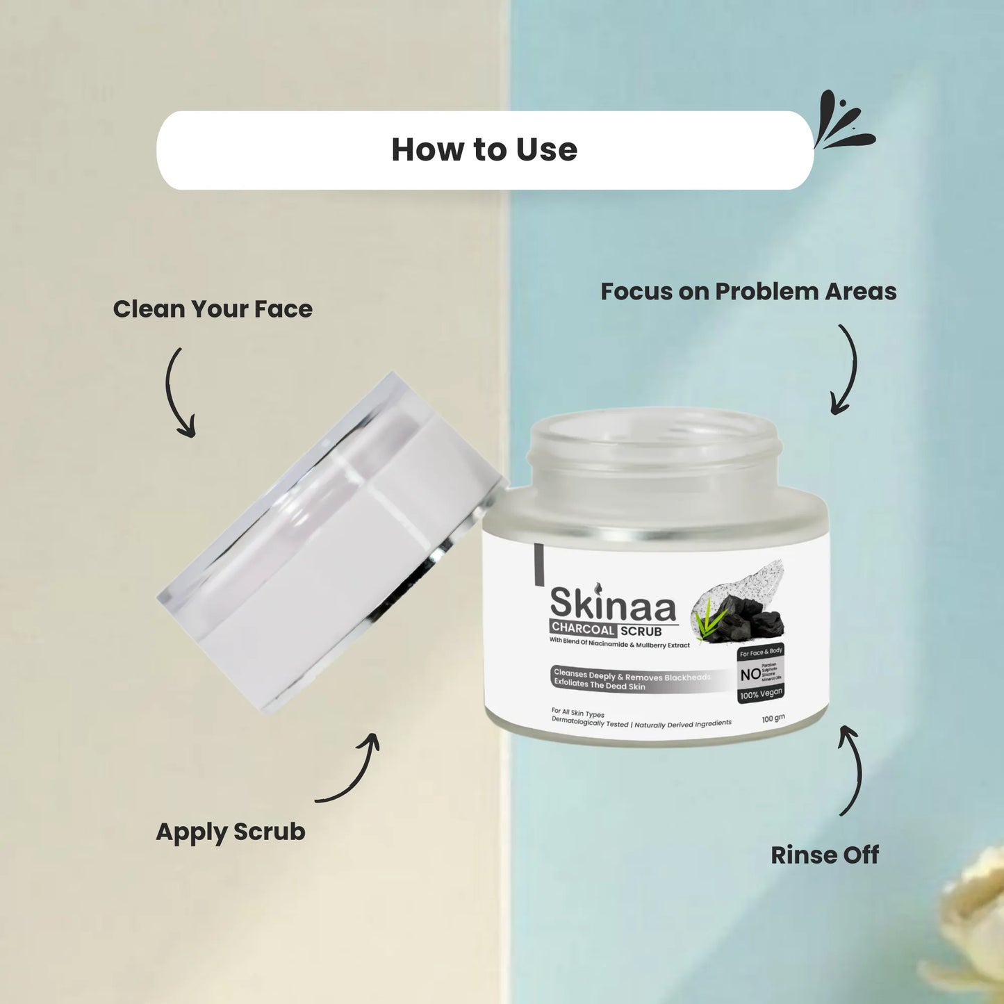 Skinaa Charcoal Scrub