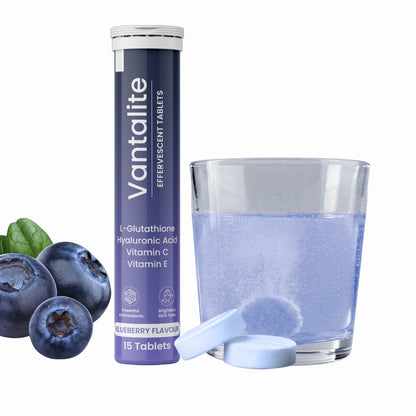 Skinaa Vantalite Effervescent Tablets – Blueberry Flavour | 15 Tablets