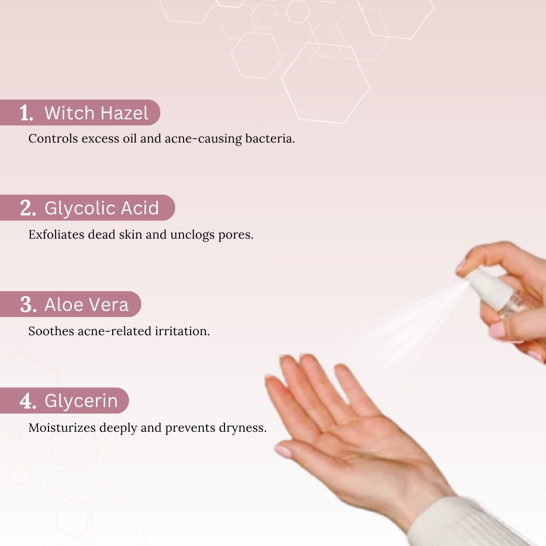 Skinaa Anti-Acne Toner with Witch Hazel & Glycolic Acid 100ml