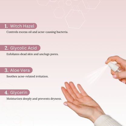 Skinaa Anti-Acne Toner with Witch Hazel & Glycolic Acid 100ml