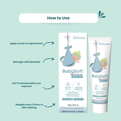 Skinaa Babysoft Baby Sunscreen Spf 30+ Pa+++