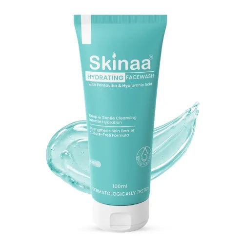Skinaa Hydrating Face Wash with Hyaluronic acid & Pentavitin | Moisturizing Cleanser | 100ml