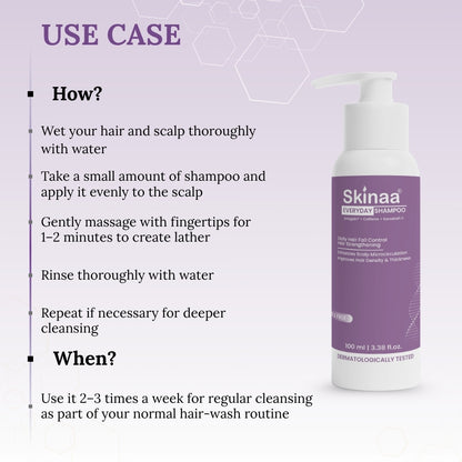 Skinaa Hair Growth Shampoo with Biotin & Procapil | Anti Hair Fall | 100ML