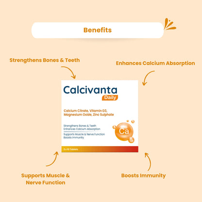 Calcivanta Daily Tablets - (3x10)- 30 Tablets