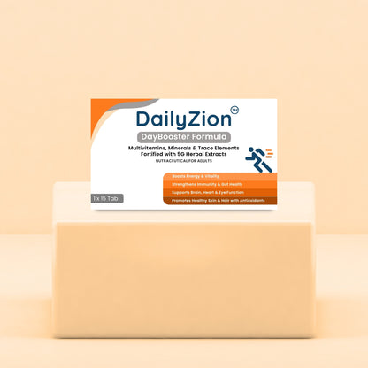 DailyZion DayBooster Multivitamin Tablets for Adults | Energy & Immunity Support | 15 Tablets