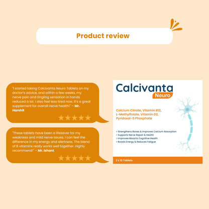 Calcivanta Neuro Tablets - (3x10)- 30 Tablets