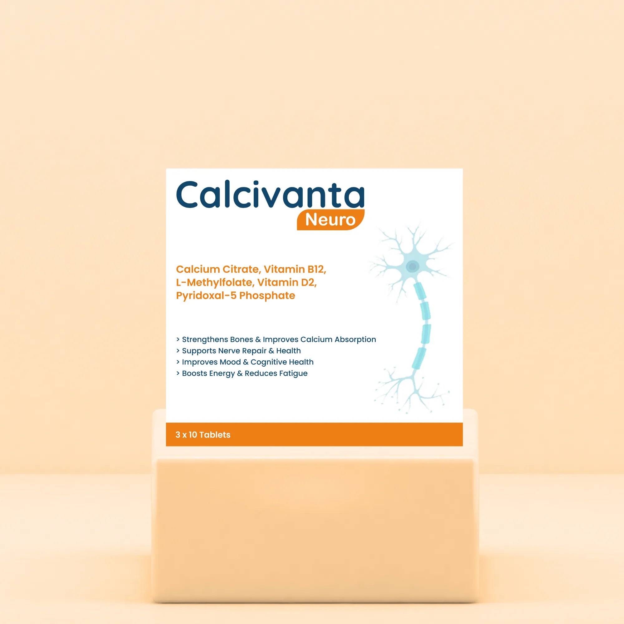 Calcivanta Neuro Tablets - (3x10)- 30 Tablets