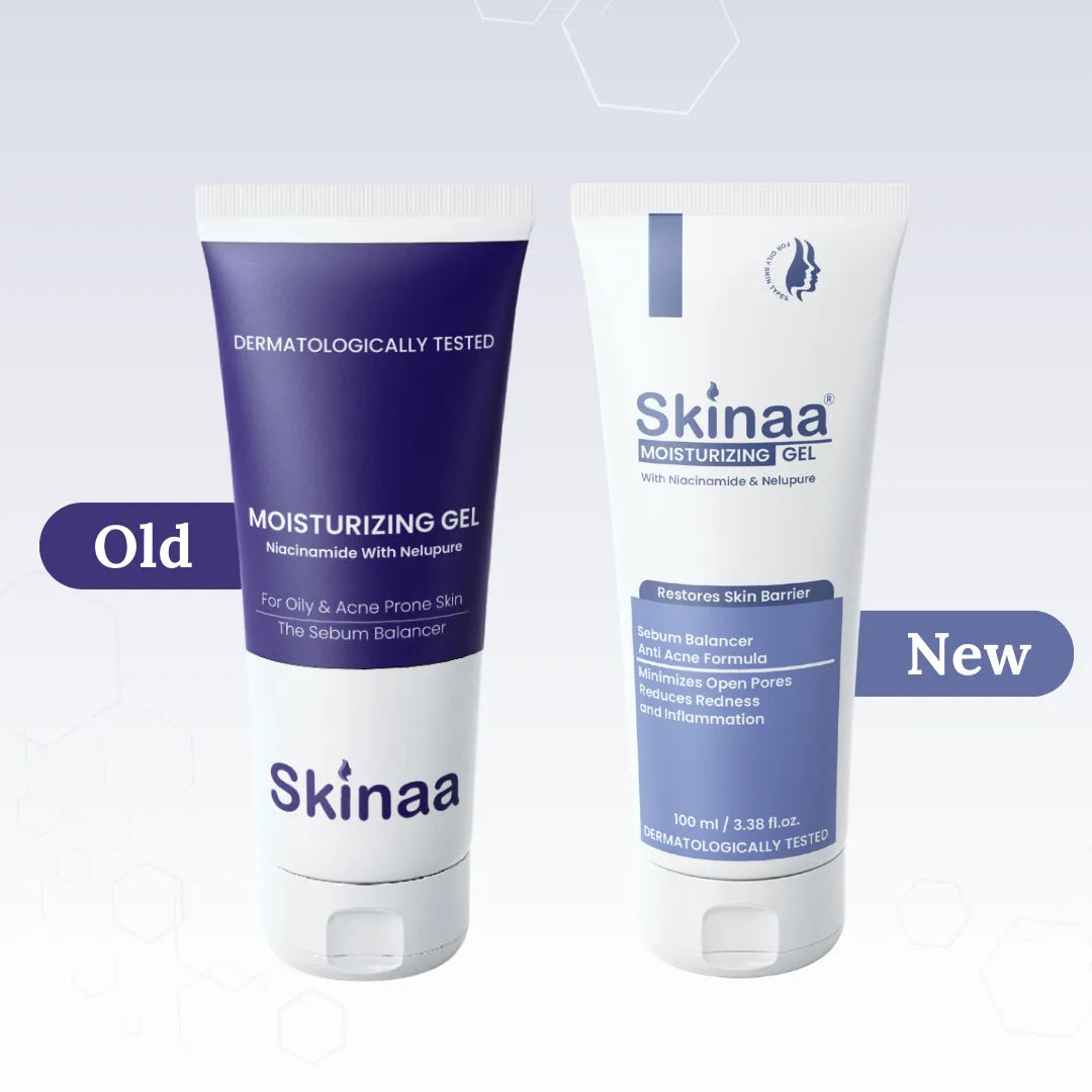 Skinaa Gel Moisturizer for Oily Skin | Niacinamide Hydrating Gel for Acne & Pore Control | 100 ml