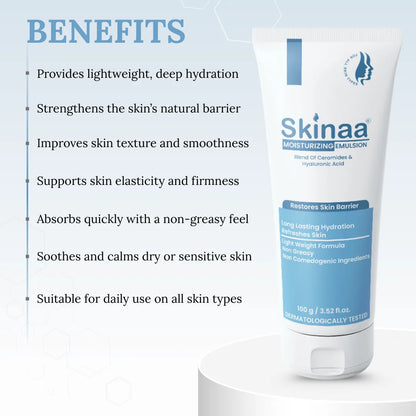 Skinaa Moisturizing Emulsion for Skin Barrier Repair & Long-Lasting Hydration | 100 g