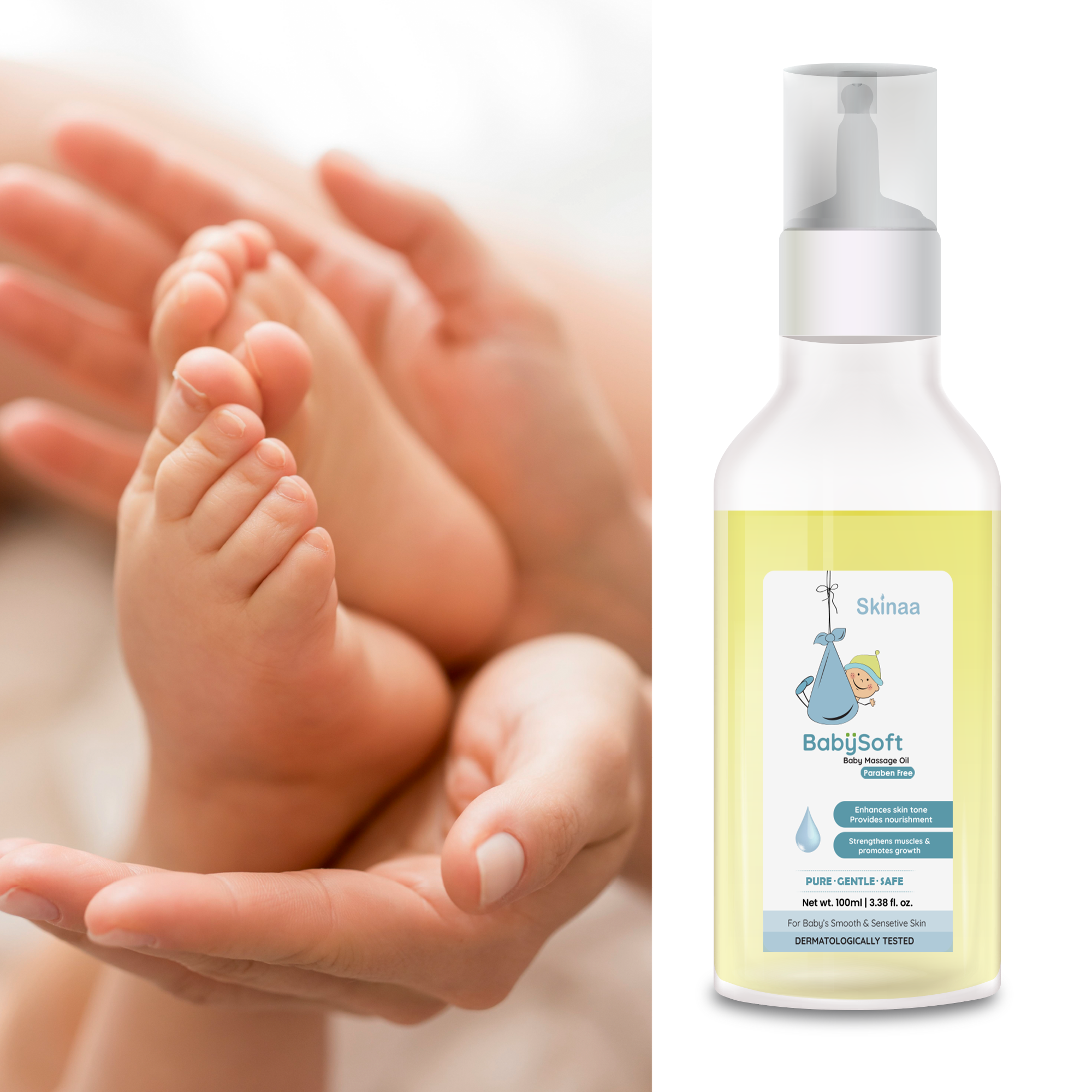 Skinaa BabySoft Baby Massage Oil