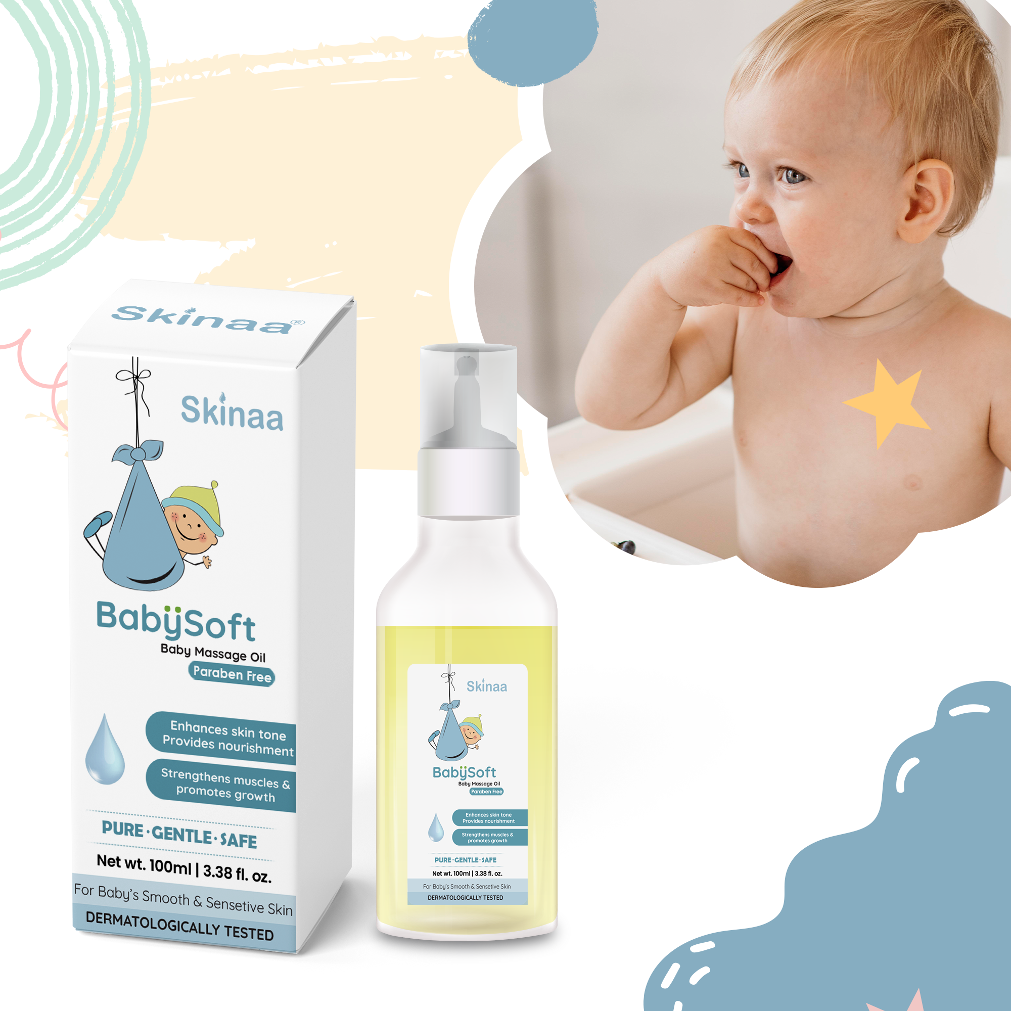 Skinaa BabySoft Baby Massage Oil