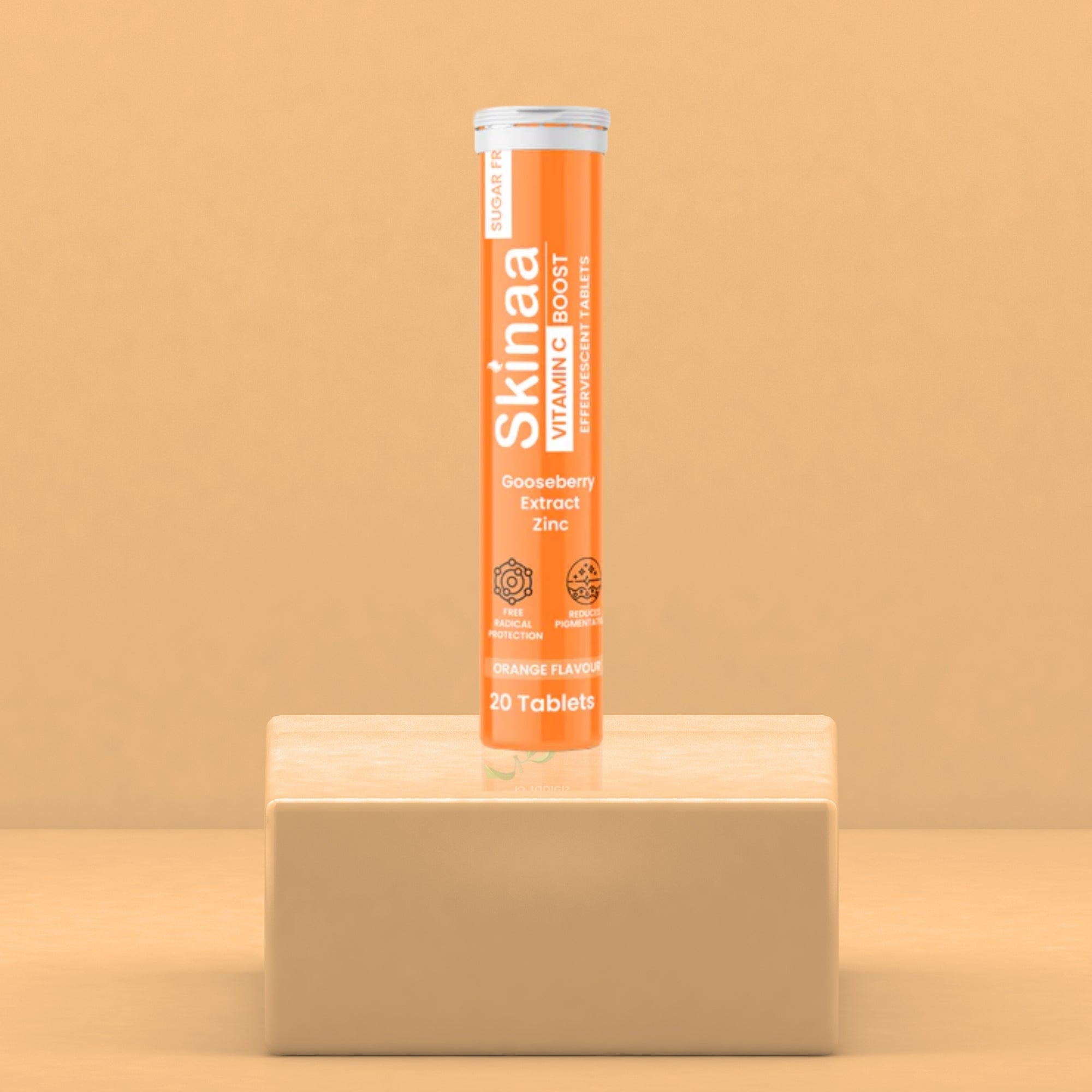 Skinaa Vitamin C Effervescent Tablets, Immunity Booster (20 Tablets)