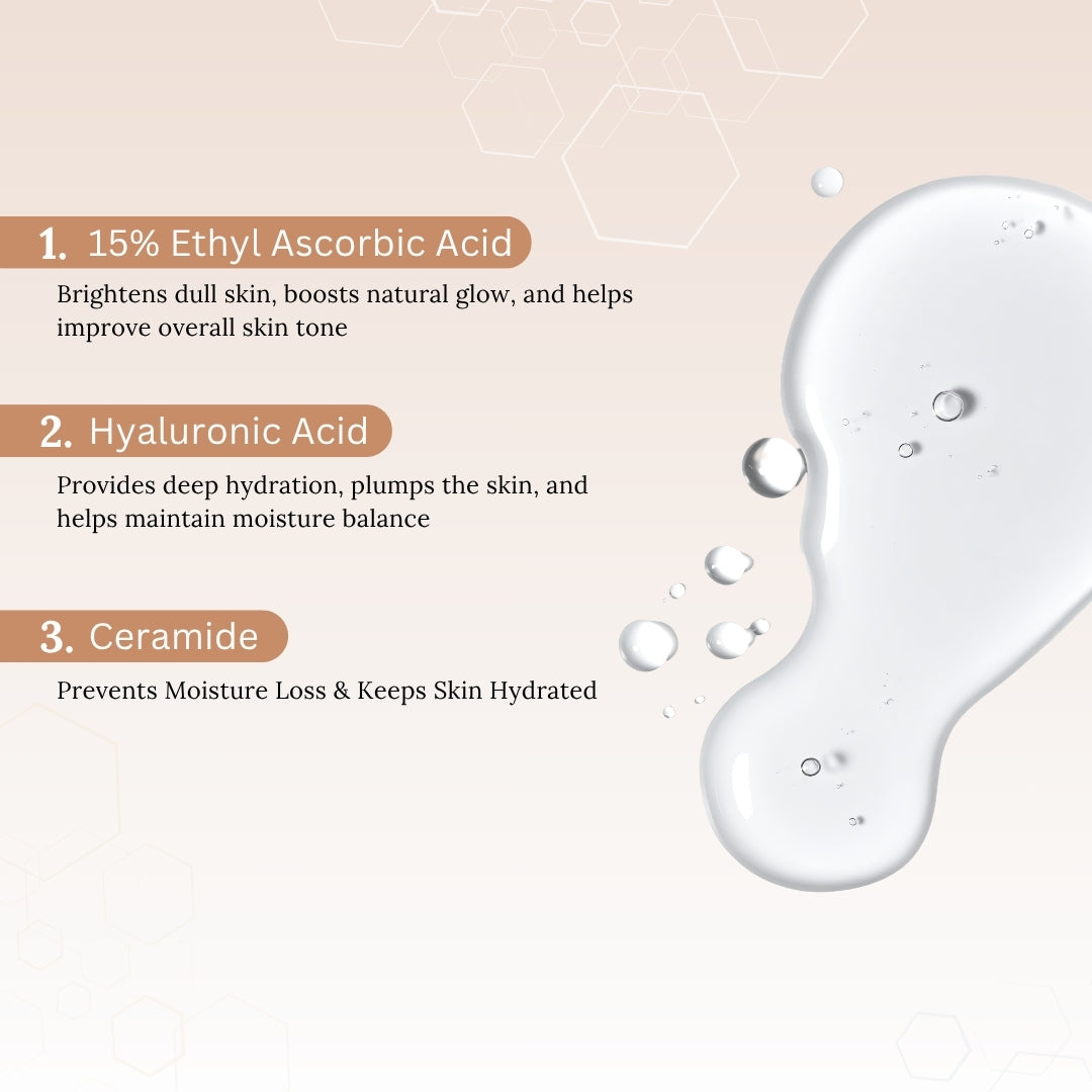 Skinaa Vitamin C Serum 15% | Brightening & Anti-Aging Face Serum for Glowing Skin | 30 ml