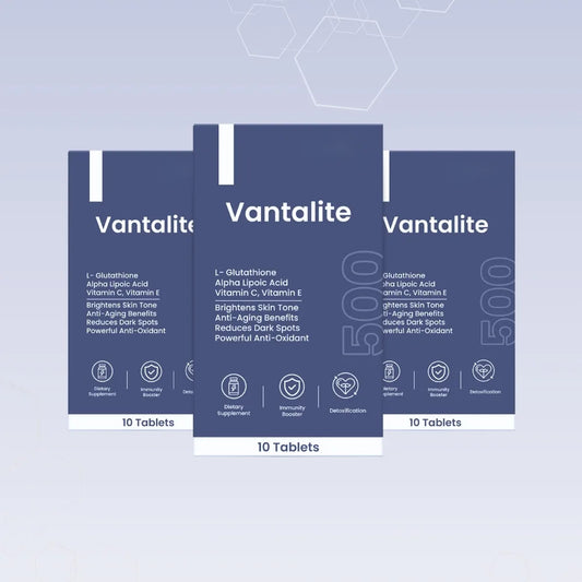 Vantalite L-Glutathione 500 mg Tablets | 10 Tabs | Pack of 3