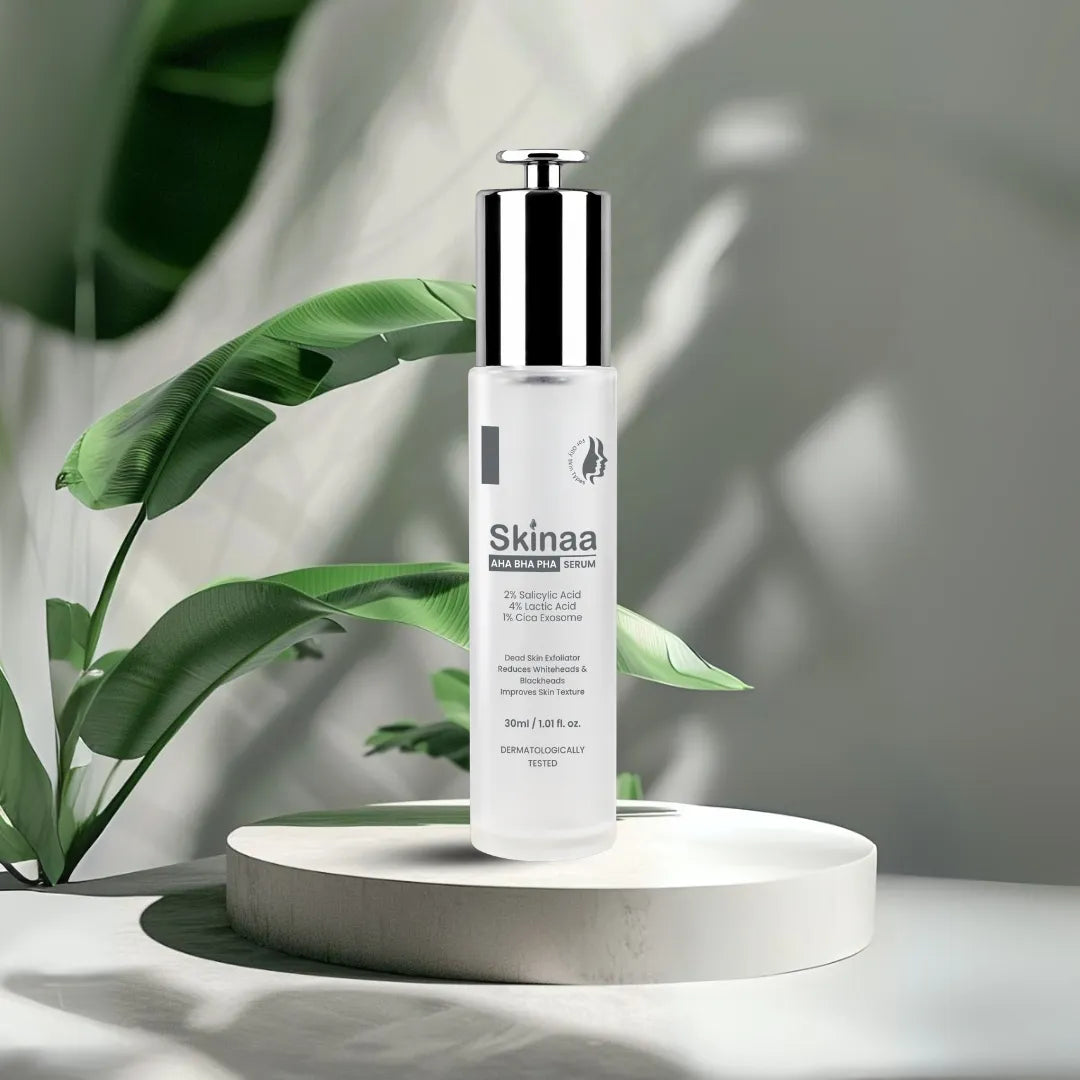 Skinaa AHA BHA PHA Gentle Exfoliating Serum | Acne & Blackhead Control | 30 ml