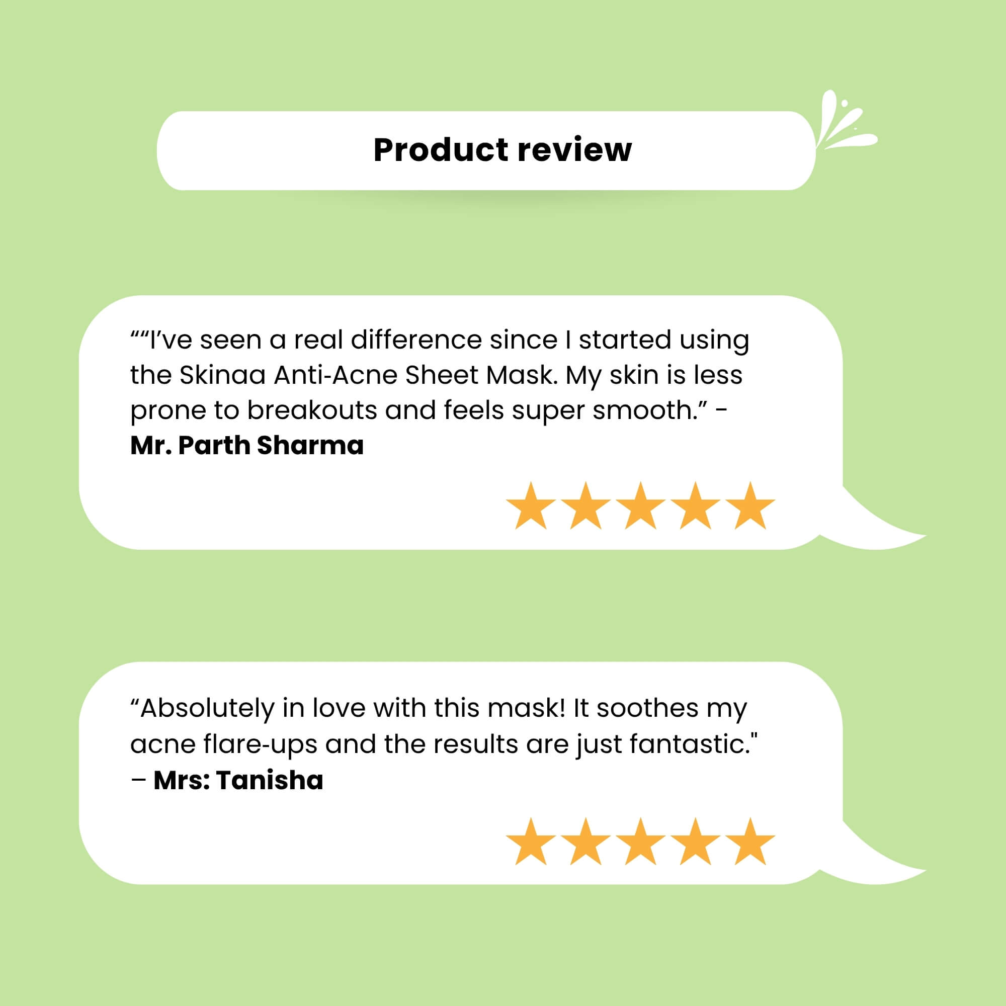 Benefits of Skinaa Anti-Acne Sheet Mask with Niacinamide and Zinc PCA – controls excess oil, soothes inflamed skin, provides targeted acne treatment, and offers an easy-to-use skincare solution