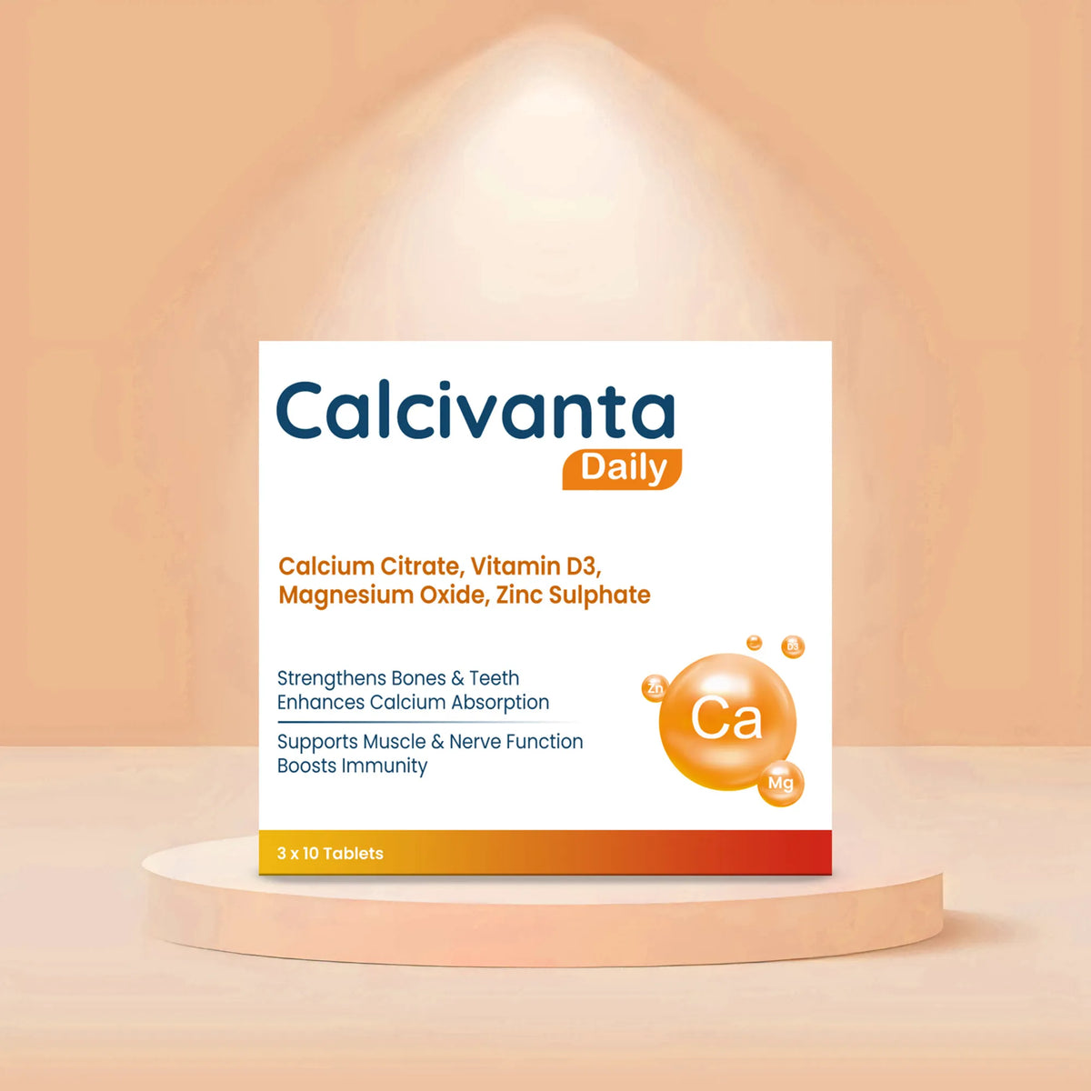 Calcident Tablets Calcivanta Daily Calcium Citrate Tablets with Vitamin D3 | Bone Health ...