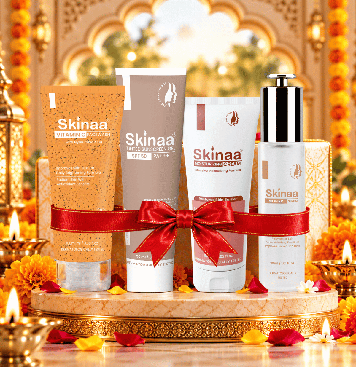 SKINAA Glow & Radiance Ritual – 4-Step Skincare Kit