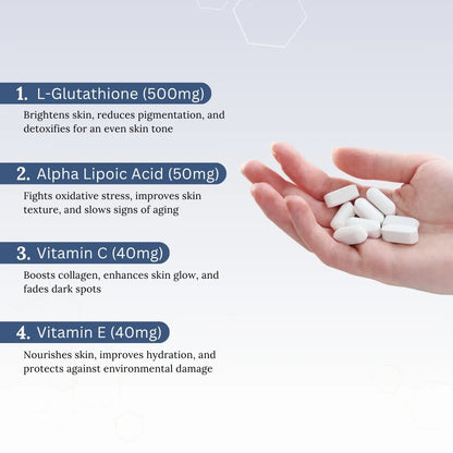 Skinaa Vantalite Glutathione 500 mg Tablets | Skin Brightening Supplement