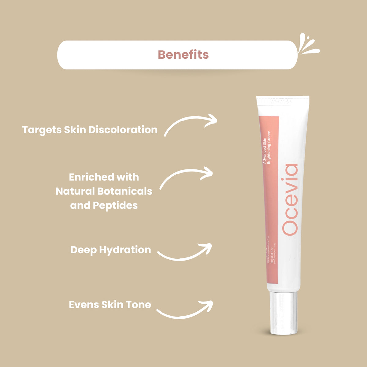 How to use Skinaa Ocevia Cream – apply to face and neck after cleansing, massage in upward strokes, use twice daily for best skincare results