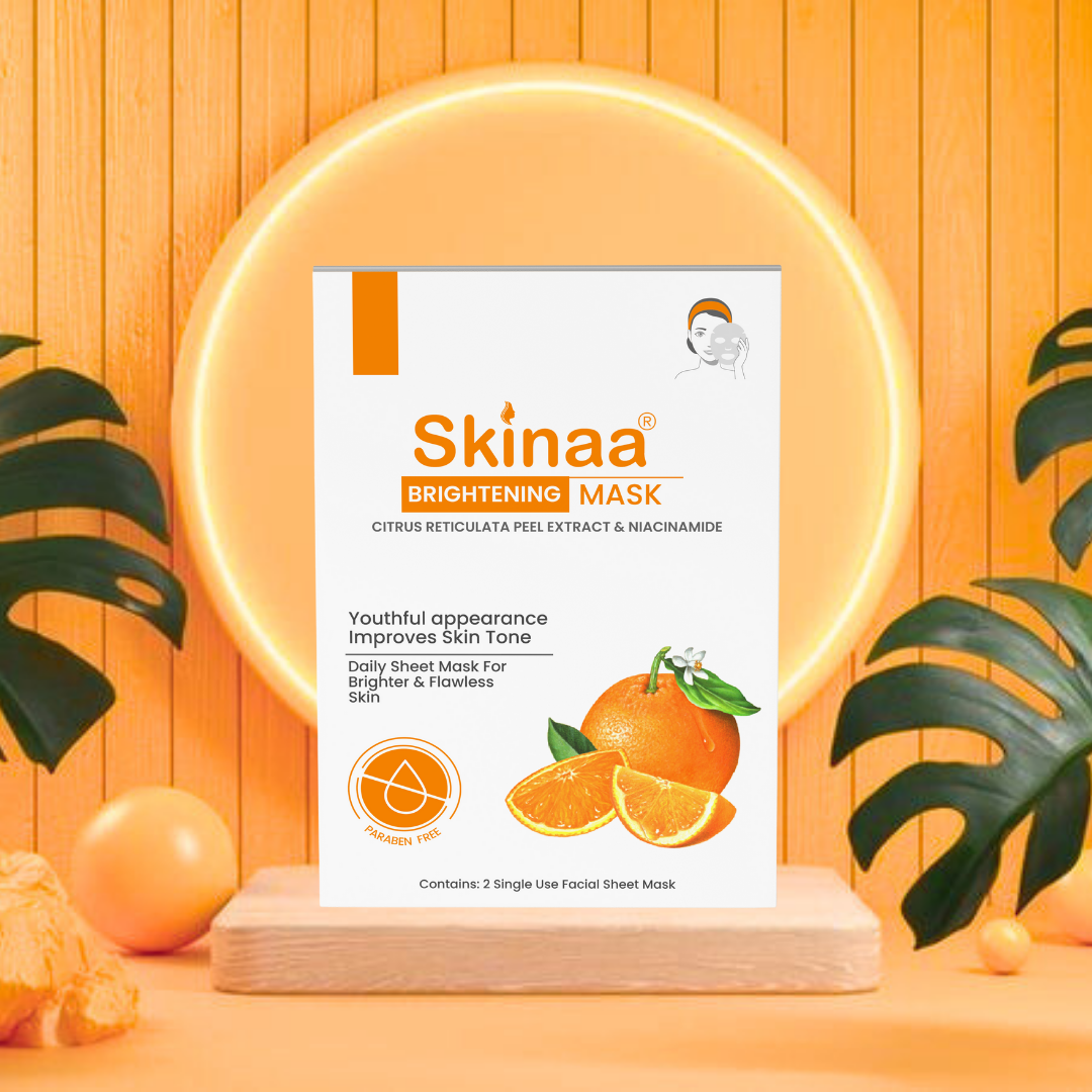 Skinaa Brightening Sheet Mask with Niacinamide for Glowing Skin