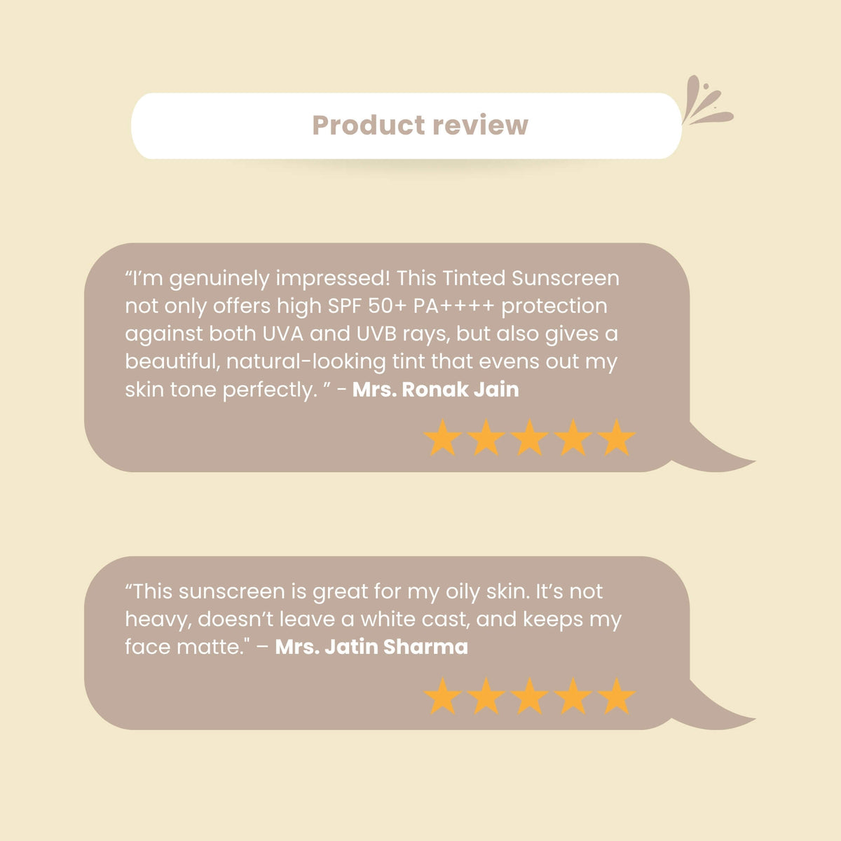 Skinaa Tinted Sunscreen Gel SPF 50+ PA+++ customer reviews – praised for sun protection, natural tint, oil-free matte finish, and no white cast