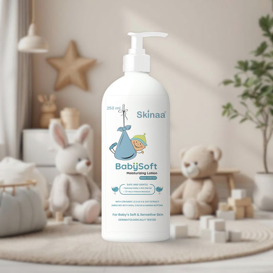 Skinaa BabySoft Baby Lotion with Ceramides & Oat Extract for Soft Baby Skin – 250 ml