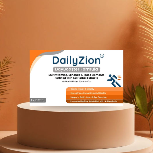 DailyZion DayBooster Multivitamin Tablets for Adults | Energy & Immunity Support | 15 Tablets