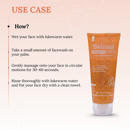 Skinaa Vitamin C Face Wash for Instant Skin Brightening | 100ml