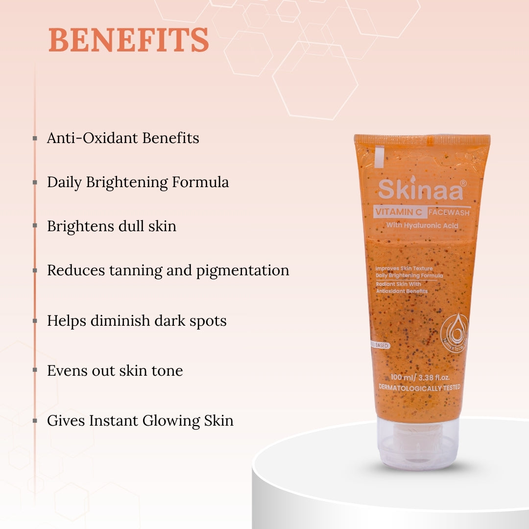 Skinaa Vitamin C Face Wash for Instant Skin Brightening | 100ml